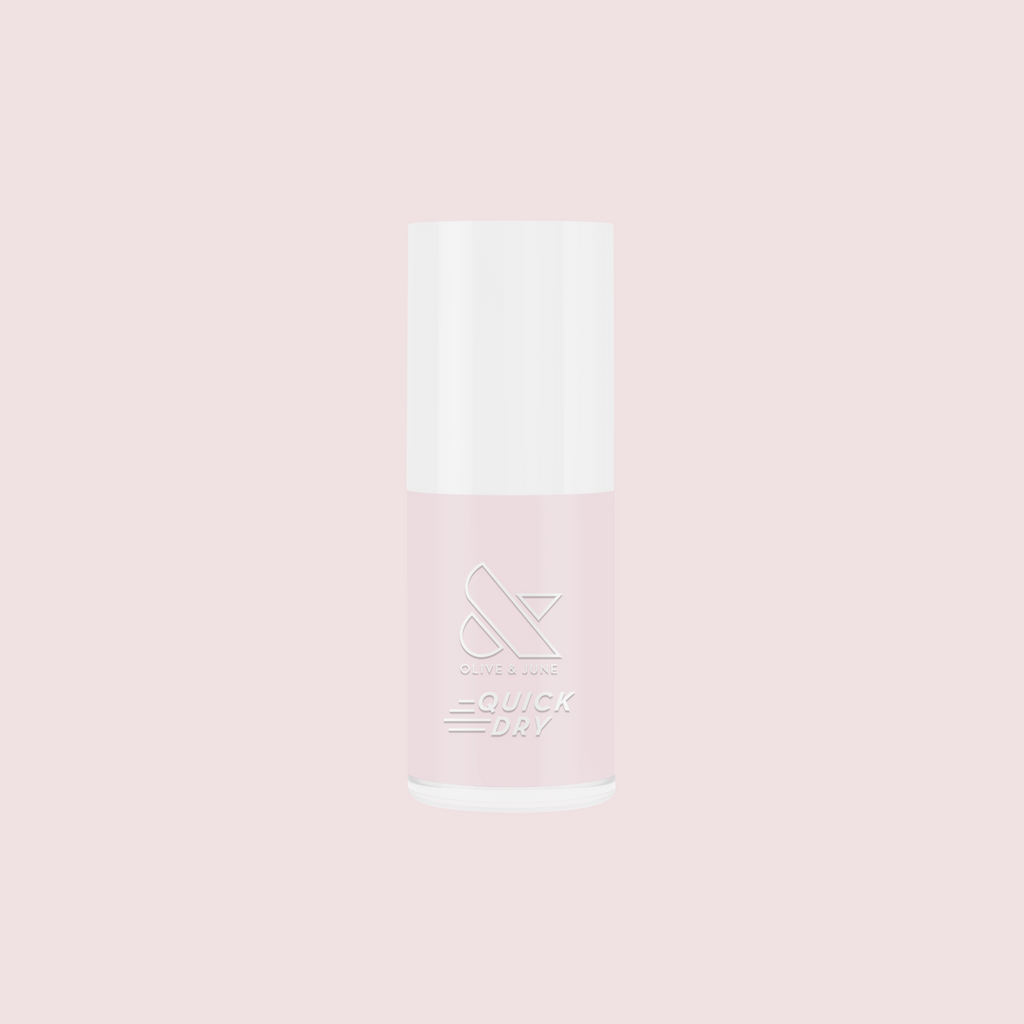 Gelato quick dry polish bottle in soft baby pink shade for long-lasting, at home manicure and mani touch ups