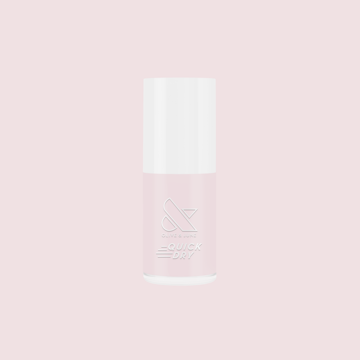 Gelato quick dry polish bottle in soft baby pink shade for long-lasting, at home manicure and mani touch ups