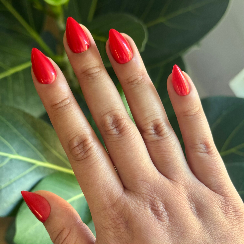 picture of Red Chrome - Press-On | Medium | Stiletto