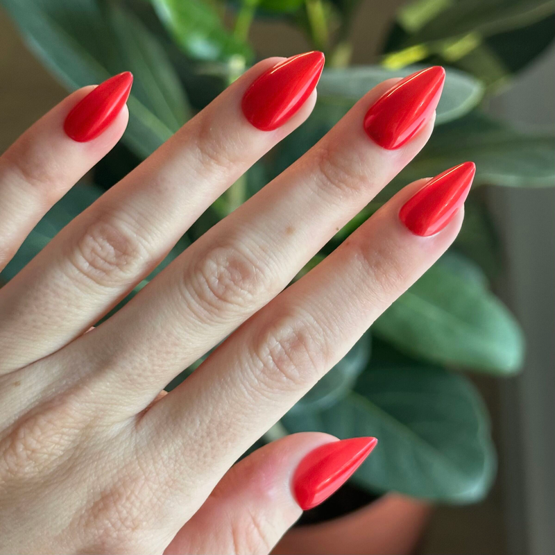 picture of Red Chrome - Press-On | Medium | Stiletto