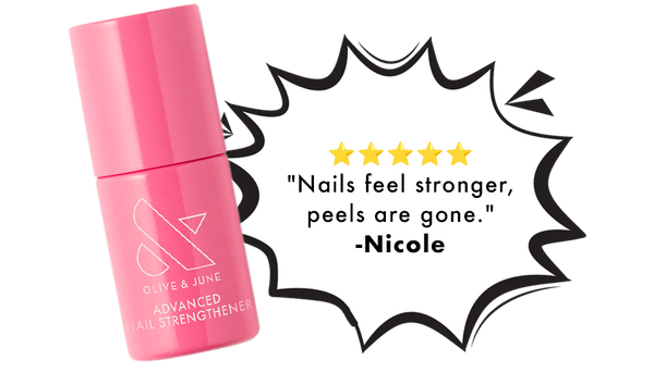 4 star review of advanced nail strengthener: nails feel stronger, peels are gone - nicole