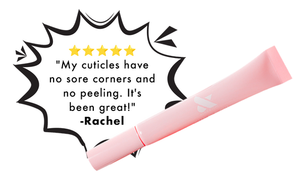 4 star review of cuticle oil: My cuticles have no sore corners and no peeling. It has been great! - Rachel