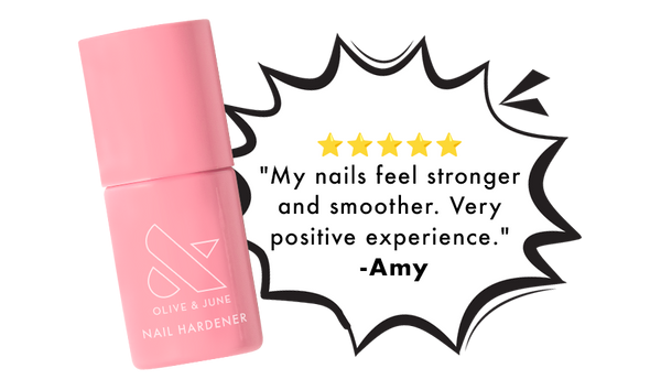 4 star review of nail harderner: My nails feel stronger and smoother. Very positive experience. - Amy