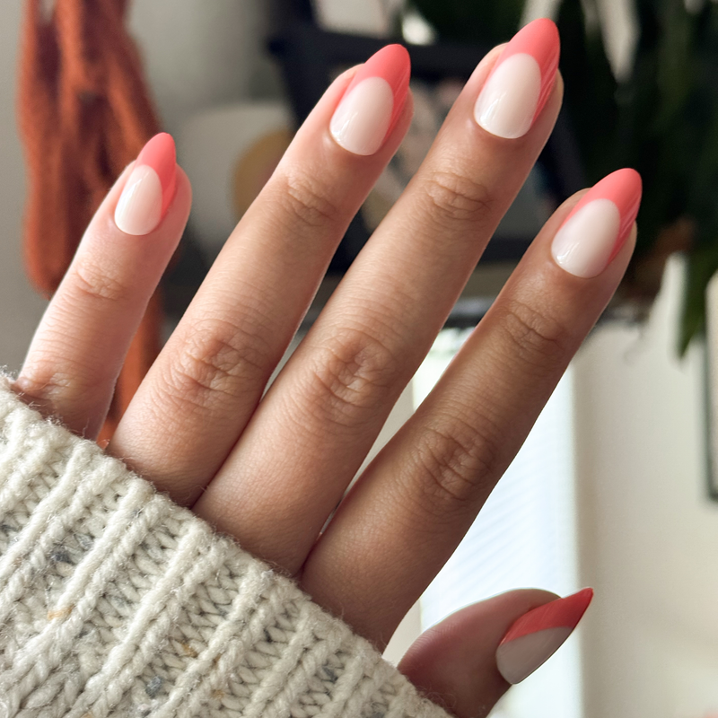 picture of Ride Into The Sunset French - Press-On | Medium | Almond