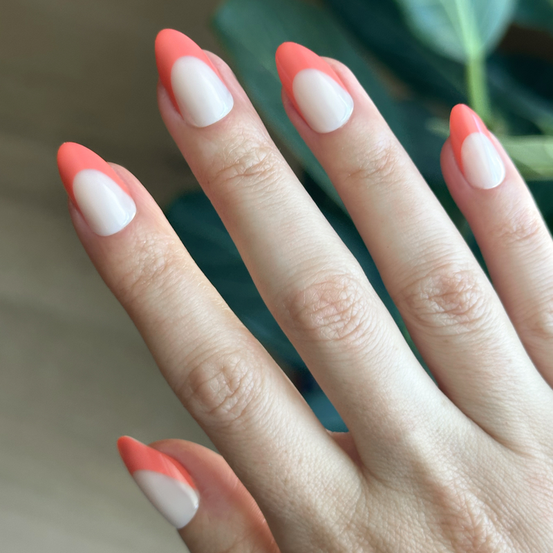 picture of Ride Into The Sunset French - Press-On | Medium | Almond