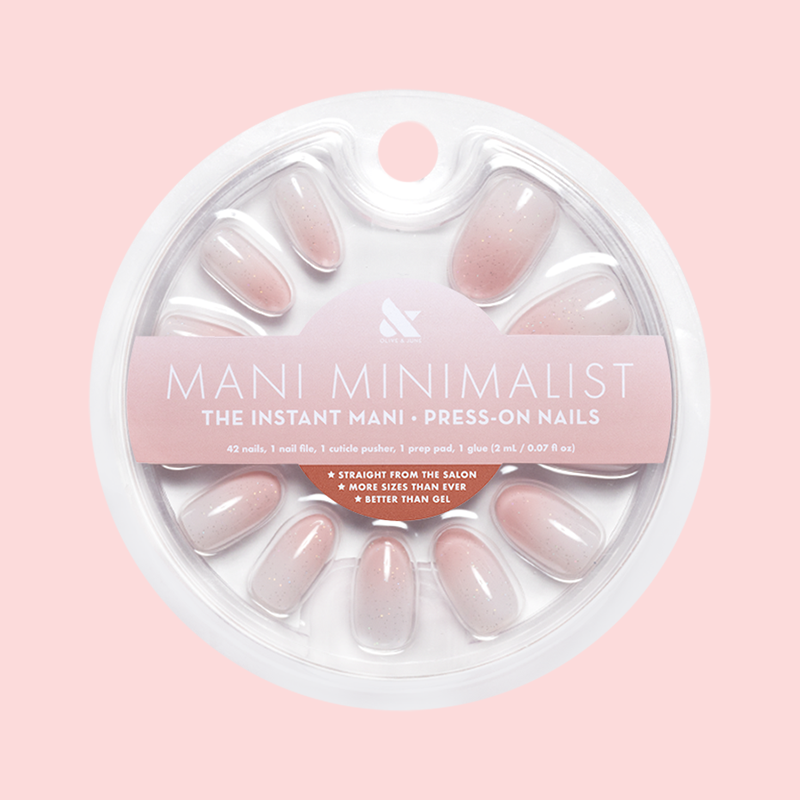 Rose Syrup Gradient - Press-On | Short | Round 