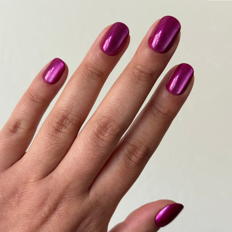Roseberry Velvet - Tab Press Ons | Extra Short | Round
