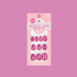 Roseberry Velvet - Tab Press Ons | Extra Short | Round