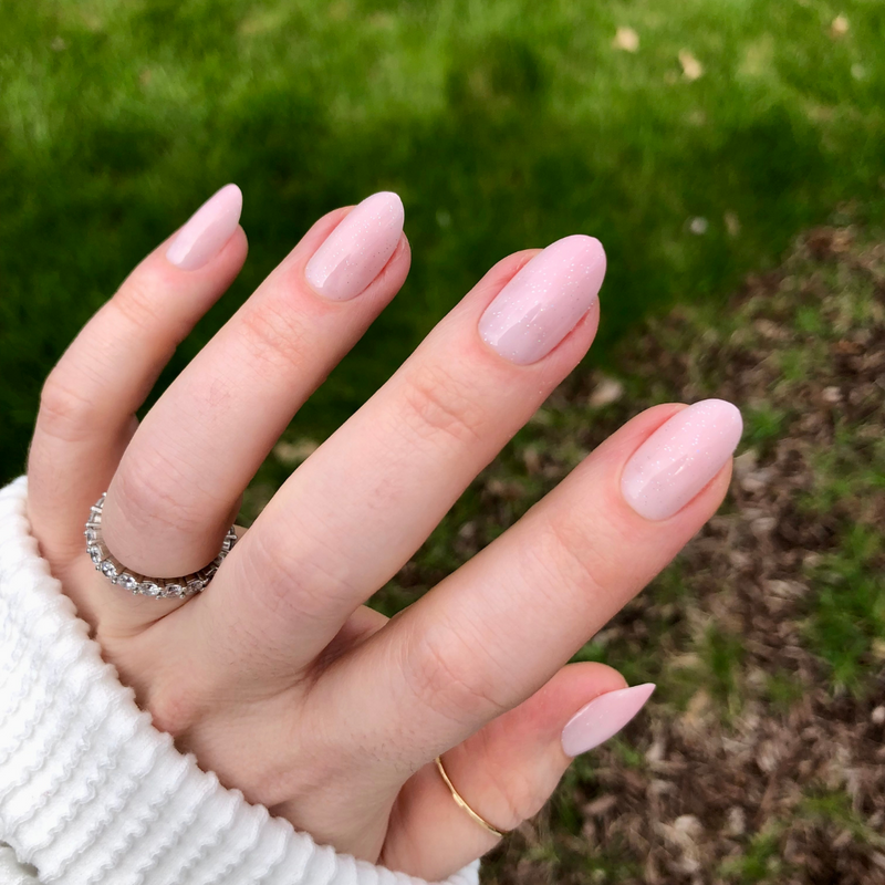 Rose Gradient Shimmer - Press-On | Medium | Oval - Press-On