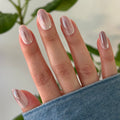 Rosewood Gradient Chrome - Press-On | Medium | Oval thumbnail