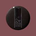 Shop Til You Drop Gel bottle on a dark vampy red background for a bold, dramatic long-lasting mani by Olive and June thumbnail