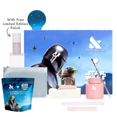 The Star Wars: Mandalorian and Grogu Mani System - Choose 1 Polish + Free Purple Puka Polish The Star Wars: Mandalorian and Grogu Mani System - Choose 1 Polish + Free Purple Puka Polish  System