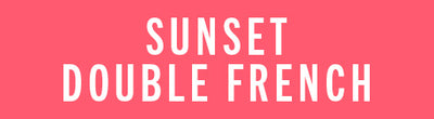 Sunset Double French - Press-On | Medium | Oval
