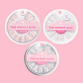 The Salon Mom Press-On Set featuring three sets of neutral and subtle shimmer glue press-on false nails for quick mani. thumbnail