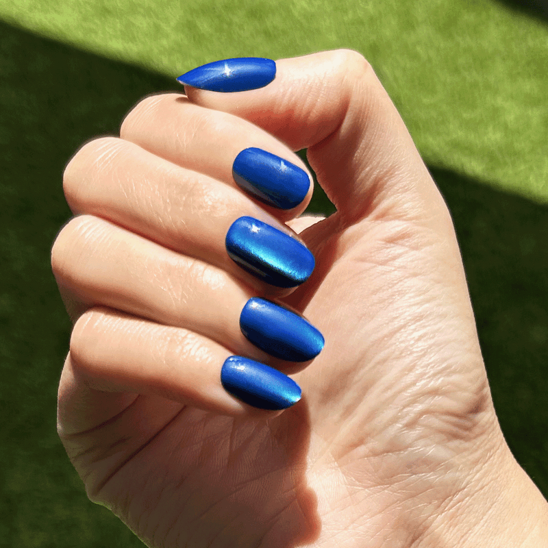 Sapphire Velvet - Press-On | Short | Round