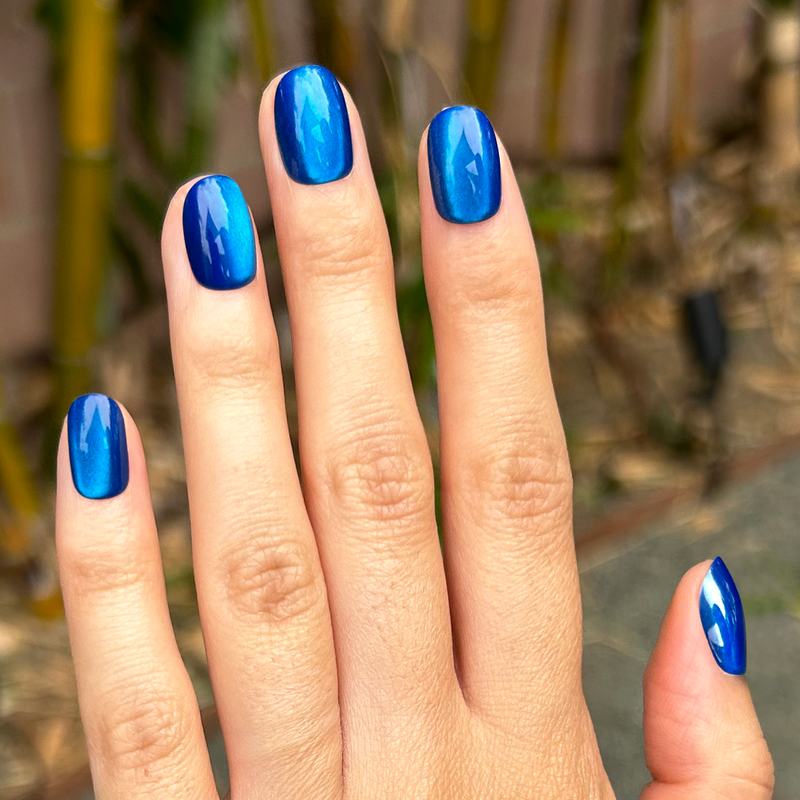 Sapphire Velvet - Press-On | Extra Extra Short | Round