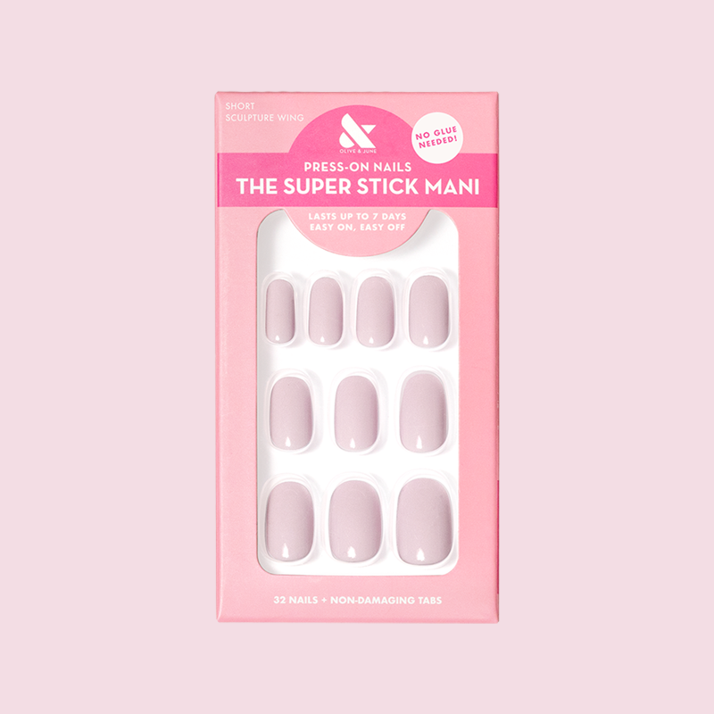 Sculpture Wing | Short | Round - Tab Press-On 