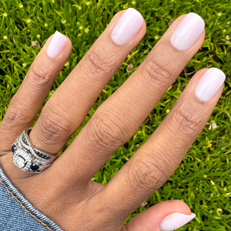 picture of Sheer Pink Gradient - Press-On | Short | Squoval