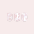 Shimmery Super Star - Press-On | Extra Short | Squoval false nails with star pattern for an easy at-home mani option