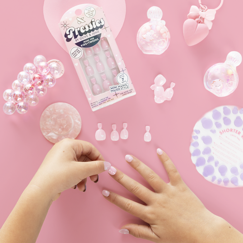 Shiny Pink Has My Heart - Pressies | Extra Short Short | Round - Pressies