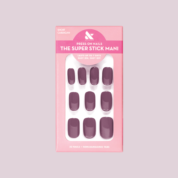 Cardigan | Short | Squoval - Tab Press-On 