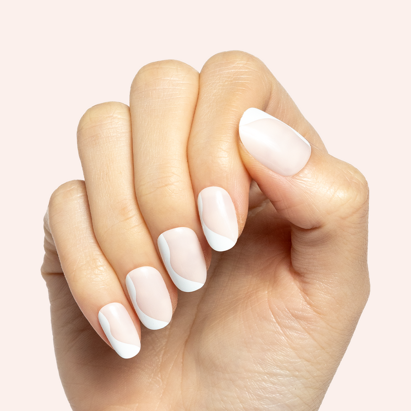 picture of Side Swirl | Short | Round - Tab Press-On