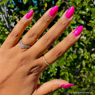 Signet Pink Gel on nails