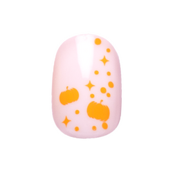 Pumpkin Party | Extra Short | Round - Tab Press-On