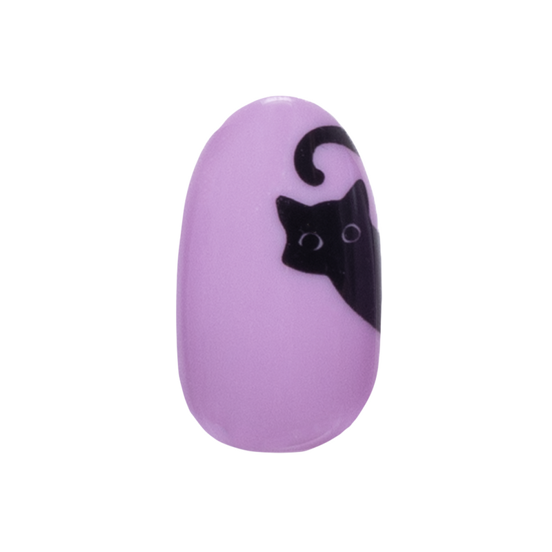 Sneaky Cats | Medium | Oval - Tab Press-On