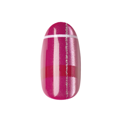 Berry Plaid Velvet - Press-On | Medium | Oval Berry Plaid Velvet - Press-On | Medium | Oval  Press-On