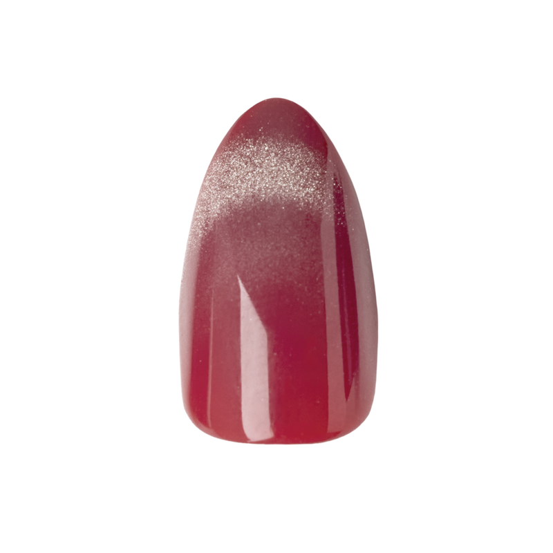 Berry Velvet French - Press-On | Medium | Oval