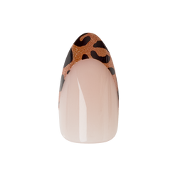 Velvet Cheetah French - Press-On | Medium | Almond