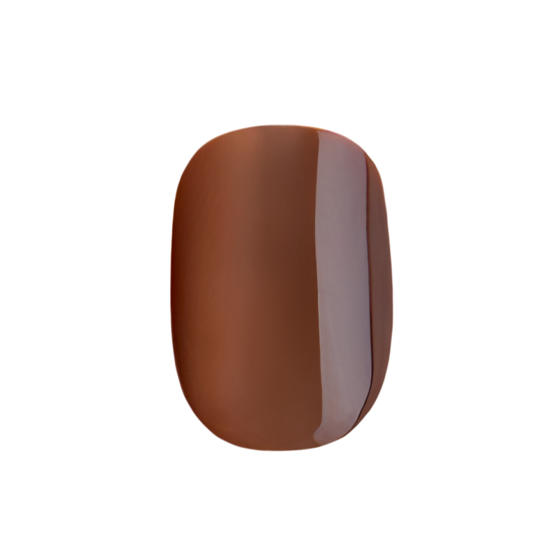 Chocolate Glaze - Press-On | Extra Extra Short | Squoval