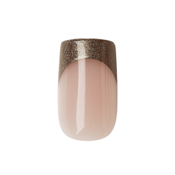 Chocolate Velvet French - Press-On | Short | Square