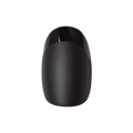 Glossy Tip Black French - Press-On | Short | Round single nail ugc