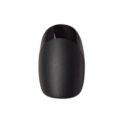 Glossy Tip Black French - Press-On | Short | Round