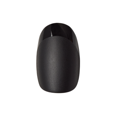 Glossy Tip Black French - Press-On | Short | Round Glossy Tip Black French - Press-On | Short | Round  Press-On