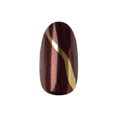 Gold Drizzle - Press-On | Medium | Oval Gold Drizzle - Press-On | Medium | Oval  Press-On