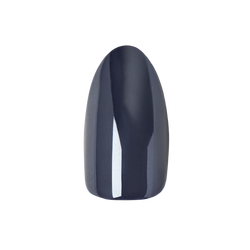 Navy Chrome - Press-On | Medium | Almond