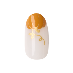 Pumpkin Glam - Press-On | Medium | Oval