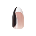 Swirl French - Press-On | Medium | Almond single nail ugc