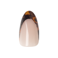 Tortoise French - Press-On | Medium | Almond single nail ugc