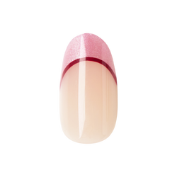 Velvet Rose Gold French - Press-On | Medium | Oval
