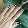 Skeleton Fingers | Short | Round - Tab Press-On thumbnail