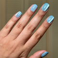 Sky Velvet | Extra Short | Squoval - Tab Press-On thumbnail