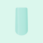 Slam Dunk - Press-On | Medium | Square false nail in bright turquoise shade for easy at home manicure use
