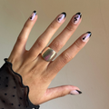 Snake Iridescent French - Press-On | Medium | Oval thumbnail