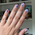 Snake Iridescent French - Press-On | Medium | Oval thumbnail