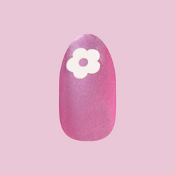 Sparkle Floral - Press-On | Medium | Oval