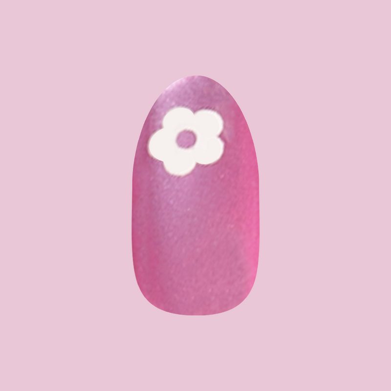 Sparkle Floral - Press-On | Medium | Oval second image